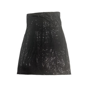 Women's The Limited Dress XL Black Sequin Strapless